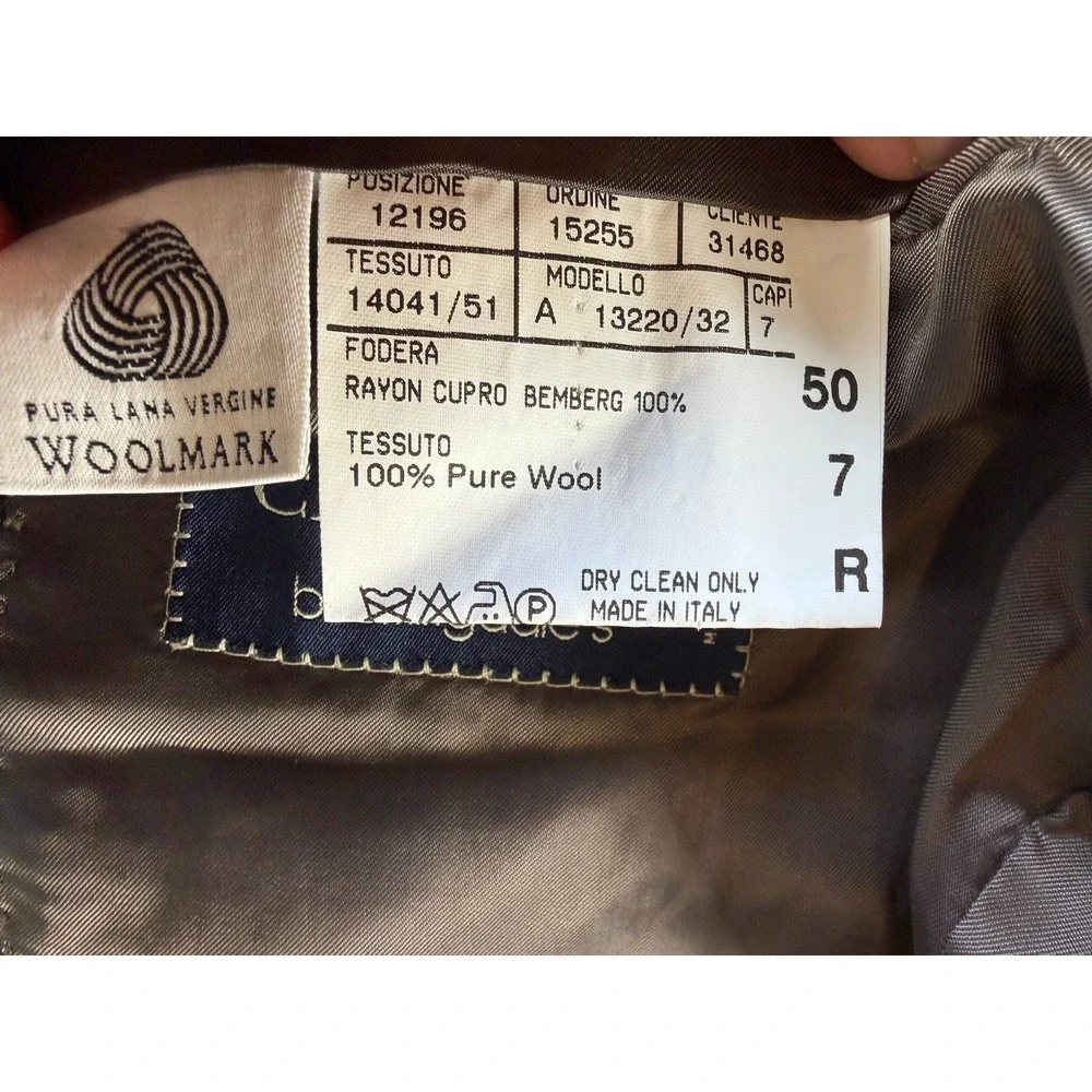 Vintage Canali Pure Wool Jacket 40R Brown Blazer. See Pics For Condition